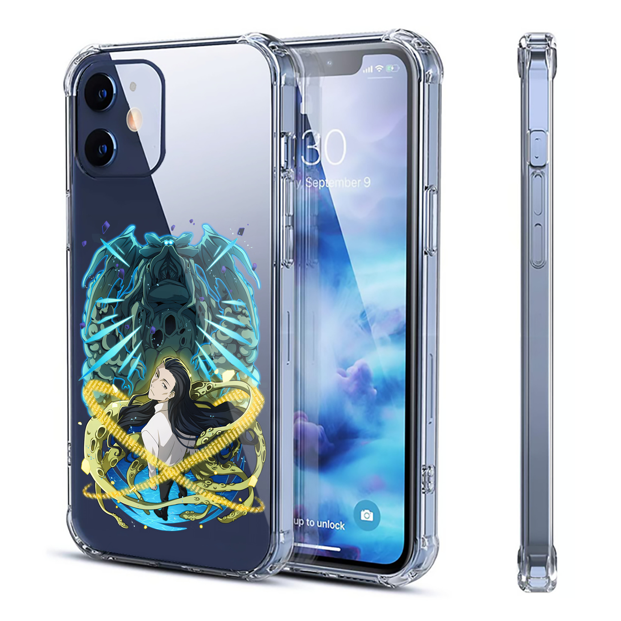 （画像用） 文豪ストレイドッグス Bungo Stray Dogs 【iPhone 12シリーズ対応】透明スマホケース（クリアソフトケース）